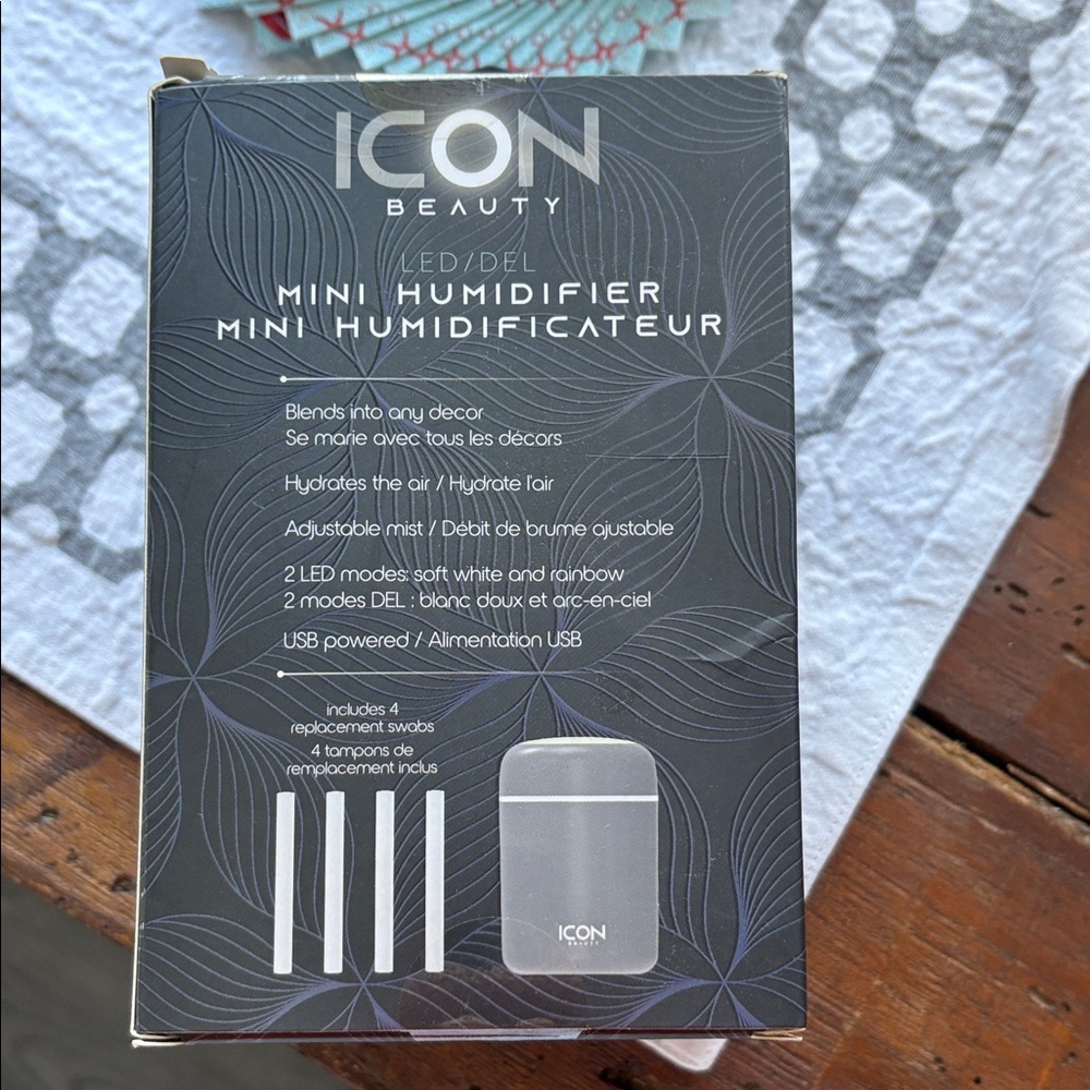 ICON Beauty LED Mini Humidifier - Gray - Picture 3 of 4